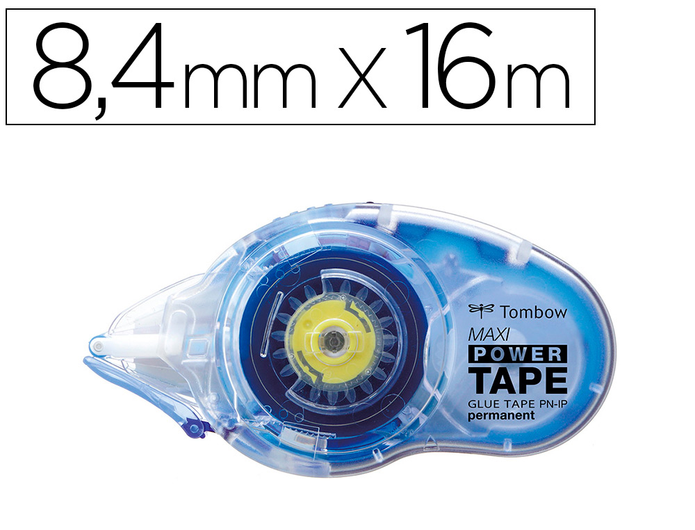 CINTA ADHESIVA TOMBOW MAXI POWER TAPE PERMANENTE 16 MT X 8,4 MM