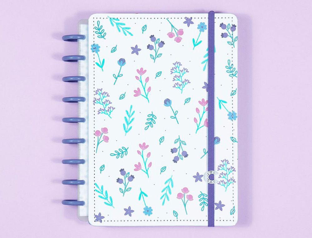 AGENDA CUADERNO INTELIGENTE DIN A5 80 HOJAS SEMANA VISTA LILAC FIELDS BY SOPHIA MARTINS 220X155 MM