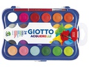 [F352400] ACUARELA GIOTTO 24 COLORES CON PINCEL ESTUCHE DE PLASTICO