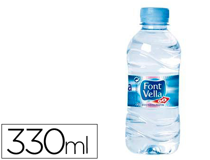 AGUA MINERAL NATURAL FONT VELLA BOTELLA SANT HILARI 330ML