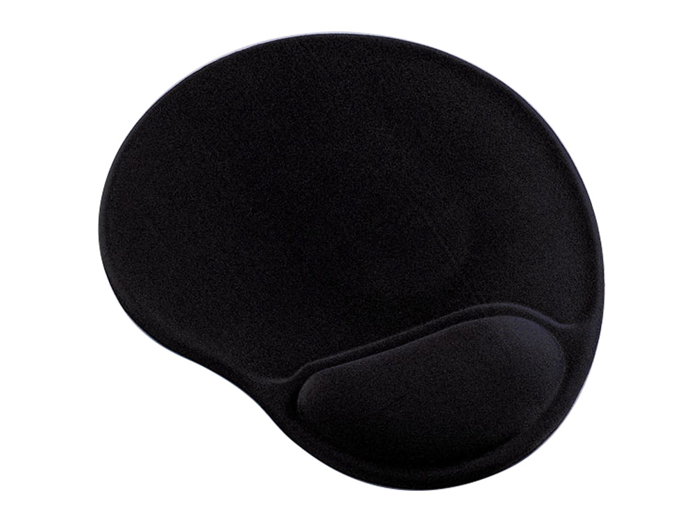 ALFOMBRILLA PARA RATON Q-CONNECT CON REPOSAMUÑECAS ERGONOMICA DE GEL GRIS OSCURO 262X225X25 MM