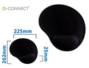 [KF02213] ALFOMBRILLA PARA RATON Q-CONNECT CON REPOSAMUÑECAS ERGONOMICA DE GEL GRIS OSCURO 262X225X25 MM