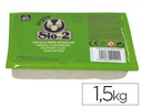 [204400011000] ARCILLA ARGILA SIO-2 COLOR BLANCO PAQUETE DE 1,5 KG