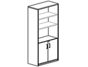 [1058AA01V24] ARMARIO ROCADA CON 3 ESTANTES Y DOS PUERTAS ENTERAS SERIE STORE 156X90X45 ACABADO AA01 HAYA/HAYA