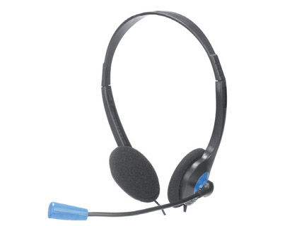 AURICULAR NGS HEADSET MS103 CON MICROFONO Y CONTROL VOLUMEN COLOR NEGRO