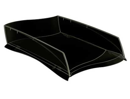 BANDEJA SOBREMESA CEP ELLYPSE PLASTICO NEGRA 380X275X82 MM