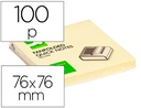 [KF02161] BLOC DE NOTAS ADHESIVAS QUITA Y PON Q-CONNECT 76X76 MM ZIG-ZAG