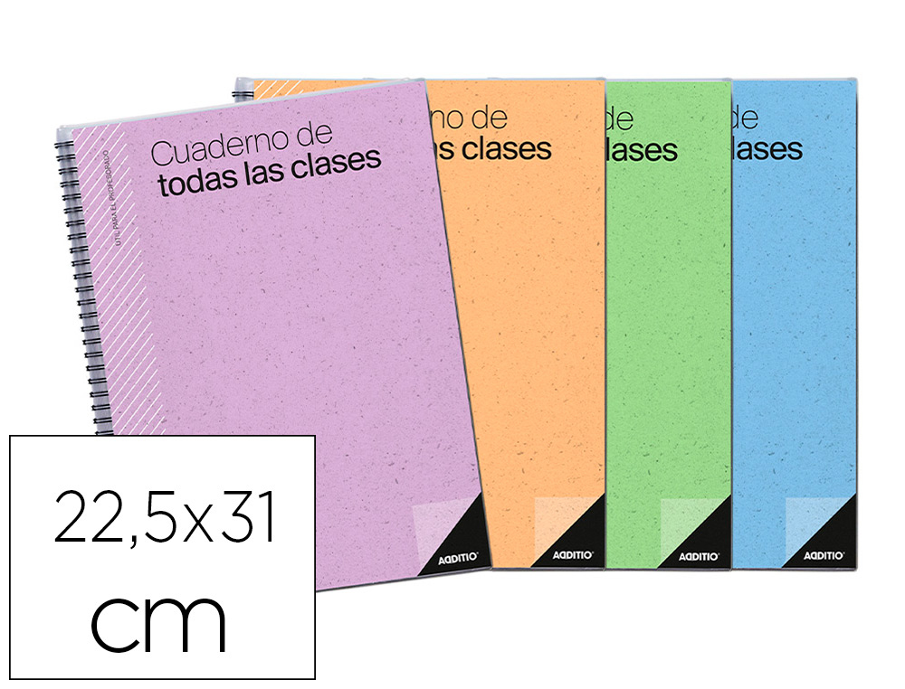 CUADERNO DE TODAS LAS CLASES SV ADDITIO PLAN MENSUAL DEL CURSO EVALUACION CONTINUA Y PROGRAMACION SEMANAL 22,5X31CM