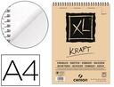 [C400039141] BLOC DIBUJO ESBOZO CANSON XL KRAFT DIN A4 KRAFT RAYADO BEIGE ESPIRAL 21X29,7 CM 60 HOJAS 90 GR