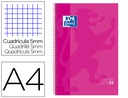 [100430270] BLOC ESPIRAL OXFORD EUROPEAN BOOK TAPA EXTRADURA DIN A4 80 HOJAS CUADRICULA 5 MM COLOR ROSA