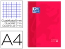 [100430198] BLOC ESPIRAL OXFORD TAPA EXTRADURA MICROPERFORADO DIN A4 80 HOJAS CUADROS 5MM COLOR ROJO