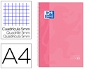 [400040984] BLOC ESPIRAL OXFORD TAPA EXTRADURA MICROPERFORADO DIN A4 80 HOJAS CUADROS 5 MM COLOR ROSA DULCE