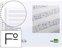 [BM02] BLOC MUSICA LIDERPAPEL PENTAGRAMA 3MM FOLIO APAISADO 20 HOJAS 100G/M2