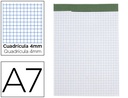 [BN15] BLOC NOTAS LIDERPAPEL CUADRO 4 MM A7 80 HOJAS 60 G/M2 PERFORADO SIN TAPA