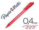 [S0957050] BOLIGRAFO PAPER MATE INKJOY 100 RETRACTIL PUNTA MEDIA ROJO