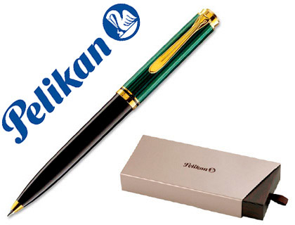 BOLIGRAFO PELIKAN SOUVERAN K600 NEGRO / VERDE DETALLES ORO