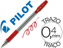 [NGPR] BOLIGRAFO PILOT BPS-GP ROJO SUJECION DE CAUCHO TINTA BASE DE ACEITE CON CAPUCHON