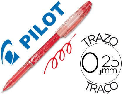BOLIGRAFO PILOT FRIXION PUNTA DE AGUJA COLOR ROJO