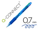 [KF01938] BOLIGRAFO Q-CONNECT 4 EN 1 TINTA 4 COLORES RETRACTIL -CON SUJECION DE CAUCHO