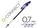 [KF00376] BOLIGRAFO Q-CONNECT DELTA AZUL SUJECION DE CAUCHO CON CAPUCHON