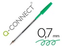 [KF01043] BOLIGRAFO TRANSPARENTE Q-CONNECT VERDE MEDIO KF01043