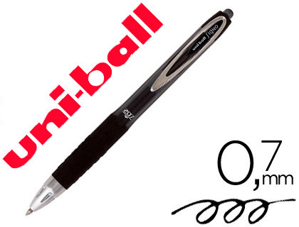 BOLIGRAFO UNI-BALL SIGNO 207E RETRACTIL 0,7 MM COLOR NEGRO