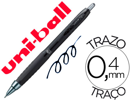 BOLIGRAFO UNI-BALL ROLLER UMN-307 RETRACTIL 0,7 MM TINTA GEL NEGRO