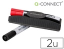 [KF18633] BORRADOR Q-CONNECT MAGNETICO CON ROTULADOR ROJO Y NEGRO PARA PIZARRA BLANCA