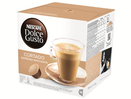 CAFE DOLCE GUSTO CORTADO MONODOSIS CAJA DE 16 UNIDADES