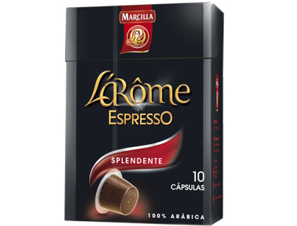 CAFE L'OR ESPRESSO SPLENDENTE FUERZA 7 CAJA DE 10 UNIDADES COMPATIBLE CON NESPRESSO