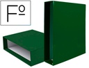 [CZ17] CAJA ARCHIVADOR LIDERPAPEL DE PALANCA CARTON FOLIO DOCUMENTA LOMO 82MM COLOR VERDE