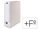 [DF01] CAJA ARCHIVO DEFINITIVO LIDERPAPEL FOLIO PROLONGADO CARTON RECICLADO 325G/M2 LOMO 116 MM BLANCO 388X116X275 MM