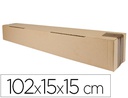 [KF26146] CAJA PARA EMBALAR Q-CONNECT TUBO CARTON RECICLADO CANAL SIMPLE 3 MM COLOR KRAFT 1020X150X150 MM