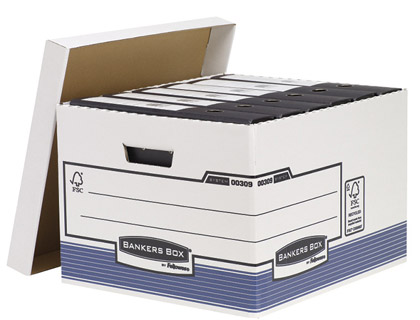 CAJON FELLOWES CARTON RECICLADO PARA ALMACENAMIENTO DE ARCHIVO CAPACIDAD 4 CAJAS DE ARCHIVO TAMAÑO FOLIO