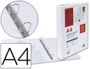 [KG42] CARPETA CANGURO 4 ANILLAS MIXTAS 25MM LIDERPAPEL A4 PLASTICO COLOR BLANCO