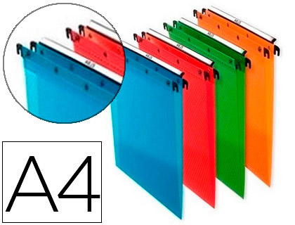 CARPETA COLGANTE ELBA DIN A4 POLIPROPILENO PACK DE 10 UNIDADES COLORES SURTIDOS