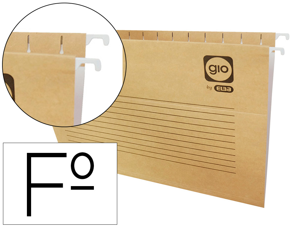 CARPETA COLGANTE GIO FOLIO PROLONGADO 43200 240X375 MM