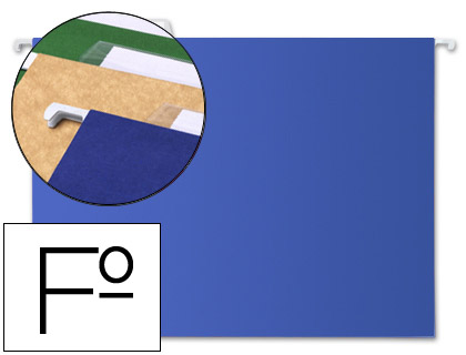 CARPETA COLGANTE LIDERPAPEL FOLIO AZUL