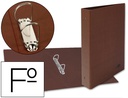 [CH16] CARPETA DE 2 ANILLAS 40MM MIXTAS LIDERPAPEL FOLIO CARTON CUERO FORRADO COMPRESOR PLASTICO