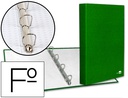 [CA22] CARPETA DE 4 ANILLAS 25MM MIXTAS LIDERPAPEL FOLIO CARTONFORRADO PAPER COAT VERDE