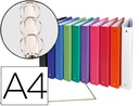 [51330E] CARPETA DE 4 ANILLAS 30MM REDONDAS EXACOMPTA A4 CARTON FORRADO COLORES SURTIDOS