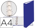 [51372E] CARPETA DE 4 ANILLAS 30MM REDONDAS EXACOMPTA DIN A4 CARTON FORRADO AZUL