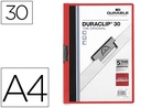 [2200-03] CARPETA DURACLIP DOSSIER PINZA LATERAL ROJO CAPACIDAD 30 HOJAS