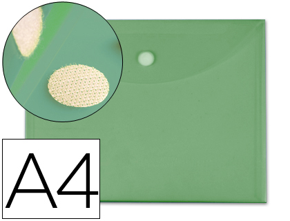 CARPETA LIDERPAPEL DOSSIER A4 CIERRE DE VELCRO VERDE