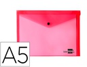 [DS18] CARPETA LIDERPAPEL DOSSIER BROCHE 34350 POLIPROPILENO DIN A5 ROJA TRANSPARENTE