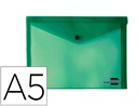 [DS20] CARPETA LIDERPAPEL DOSSIER BROCHE 34353 POLIPROPILENO DIN A5 VERDE TRANSPARENTE