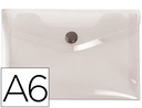 [DS37] CARPETA LIDERPAPEL DOSSIER BROCHE 44234 POLIPROPILENO DIN A6 TRANSPARENTE TRANSLUCIDO