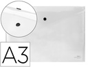 [DS32] CARPETA LIDERPAPEL DOSSIER BROCHE 44244 POLIPROPILENO DIN A3 TRANPARENTE TRANSLUCIDO