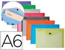 [DS59] CARPETA LIDERPAPEL DOSSIER BROCHE POLIPROPILENO DIN A6 12 COLORES SURTIDOS