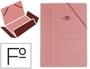 [CG16] CARPETA LIDERPAPEL GOMAS FOLIO 3 SOLAPAS CARTON COMPACTO CUERO
